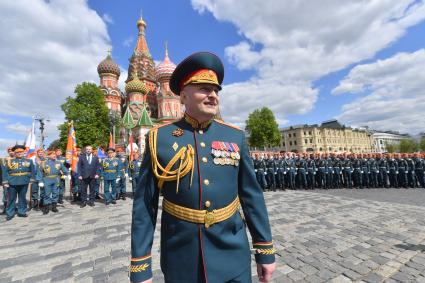 Москва. Глава МЧС России Александр Куренков после парада, посвященного 78-й годовщине Победы в Великой Отечественной войне.