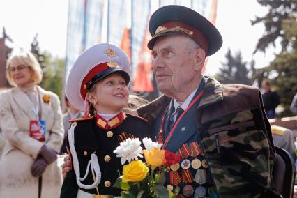 Челябинск. Во время празднования 78-й годовщины Победы в Великой отечественной войне.