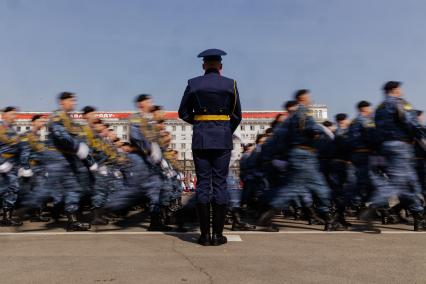 Челябинск. Во время парада, посвященного 78-й годовщине Победы в Великой Отечественной войне.