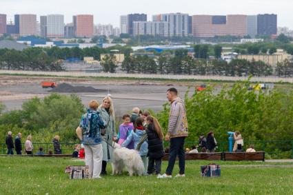 Москва. Горожане отдыхают в музее-заповеднике `Коломенское`.