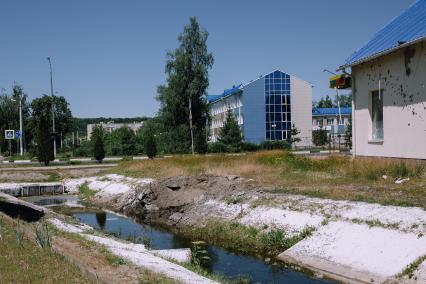 Белгородская область. г.Шебекино. Последствия обстрелов города ВСУ.