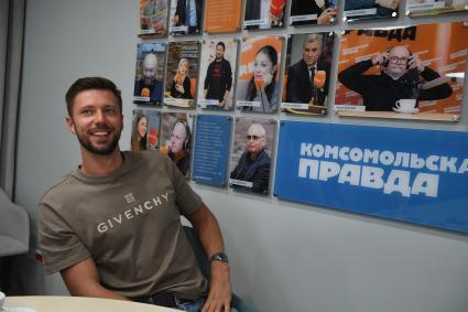 Москва. Вратарь ЦСКА Иван Федотов в редакции `Комсомольская правда`.