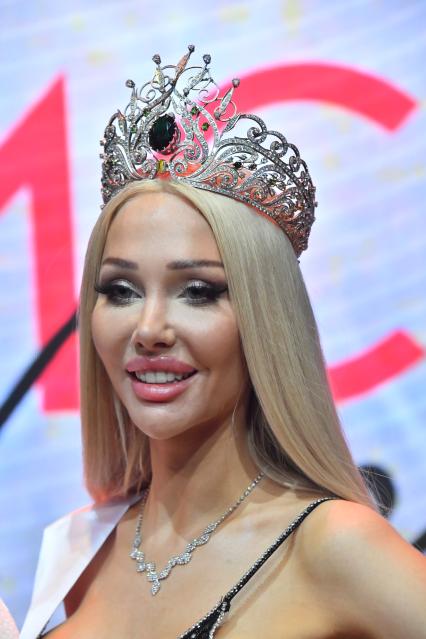 Москва. Победительница конкурса красоты `Мисс Москва - 2023` Ангелина Бреженская.