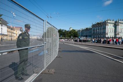 Санкт-Петербург. Во время празднования Дня ВМФ РФ.