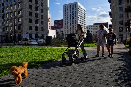 Москва.  Прохожие на улице.