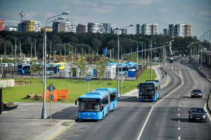 Москва.  Вид на новостройки города.