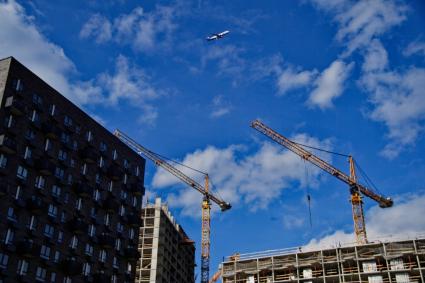 Москва. Строительство новых домов.