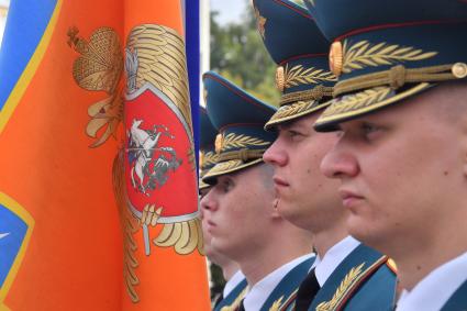 Москва. Торжественная церемония принятия Присяги курсантами и студентами Академии ГПС МЧС.