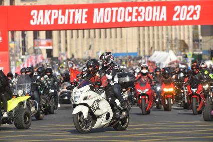 Закрытие мотосезона в Москве