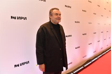 Москва. Режиссер Алексей Учитель в кинотеатре `Художественный` на презентации нового сезона `ИРИ`, учредителя первой Национальной премии интернет-контента, которая призвана отмечать лучшие цифровые проекты социальной направленности.