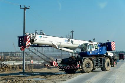 Амурская область, с. Черниговка. Строительство Амурского газохимического комплекса (ГХК).