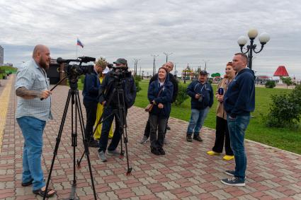 Амурская область, г. Благовещенск. Участники автопробега `Открываем Дальний`.