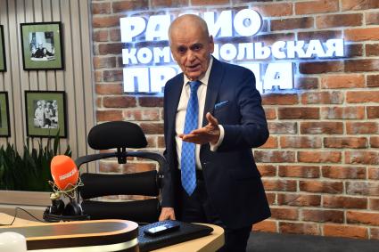 Москва. Академик Российской академии наук (РАН) Геннадий Онищенко на радио `Комсомольская правда`.