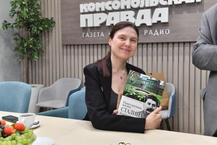 Москва. Главный редактор, генеральный директор `Комсомольской правды` (КП) Олеся Носова в редакции `Комсомольская правда`.