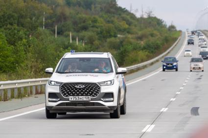 Владивосток. Автомобиль участников автопробега `Открываем Дальний`.