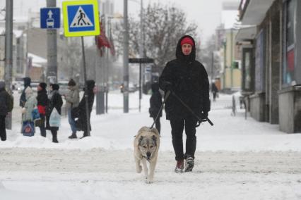 Последствия снегопада в Екатеринбурге