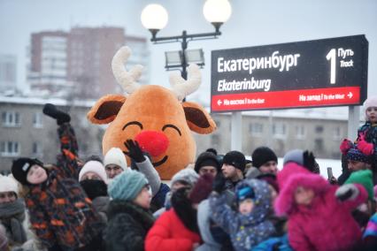 Встреча поезда Деда Мороза в Екатеринбурге