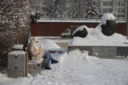 Последствия снегопада в Красноярске