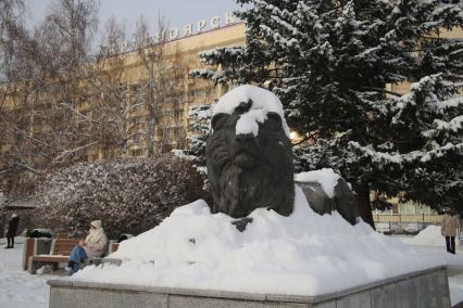 Последствия снегопада в Красноярске