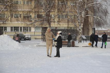 Последствия снегопада в Красноярске