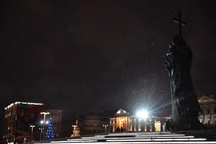 Вечерняя Москва зимой