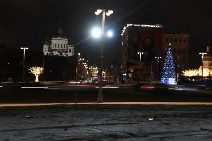 Вечерняя Москва зимой