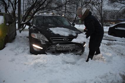 Улицы Москвы после снегопада