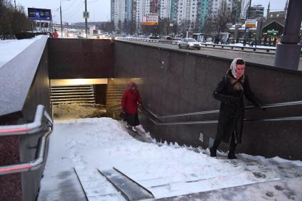 Улицы Москвы после снегопада