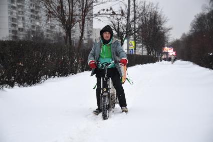 Улицы Москвы после снегопада