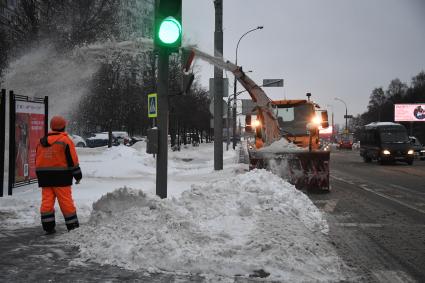 Улицы Москвы после снегопада