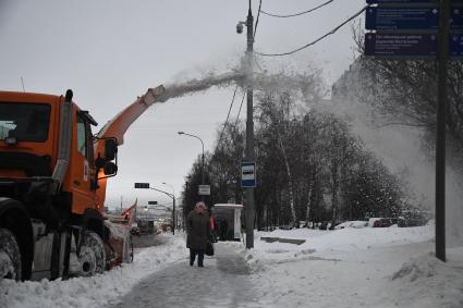 Улицы Москвы после снегопада