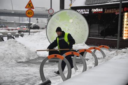 Улицы Москвы после снегопада