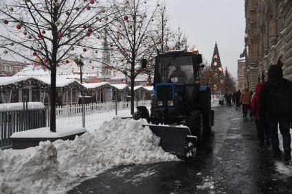 Улицы Москвы после снегопада