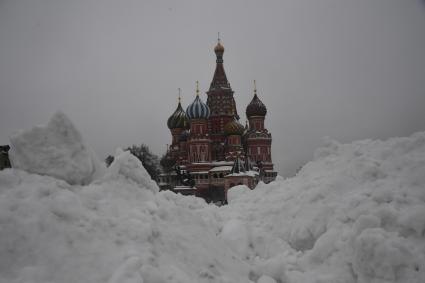 Улицы Москвы после снегопада