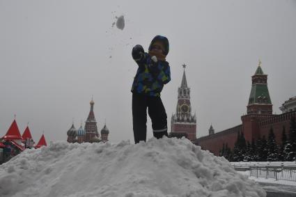 Улицы Москвы после снегопада