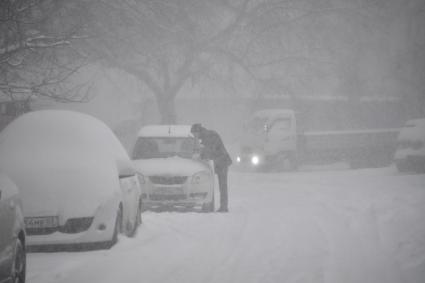 Снегопад в Москве