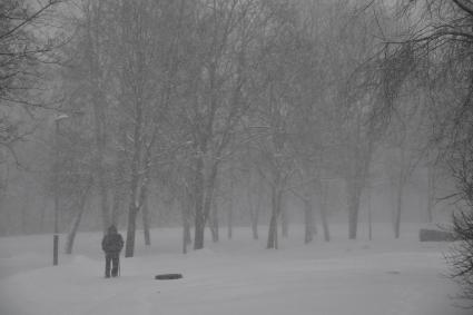 Снегопад в Москве