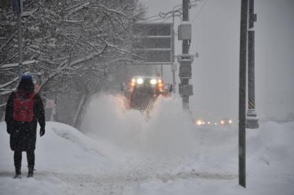 Снегопад в Москве