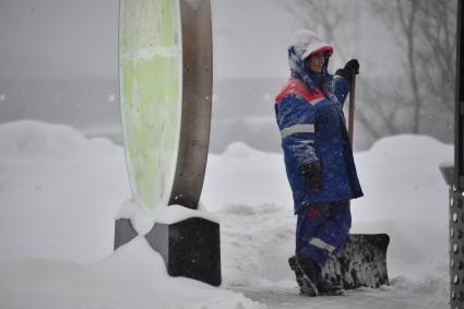 Снегопад в Москве