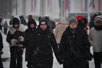 Снегопад в Москве