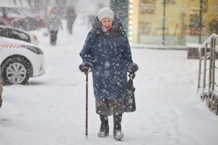 Сильный снегопад в Перми