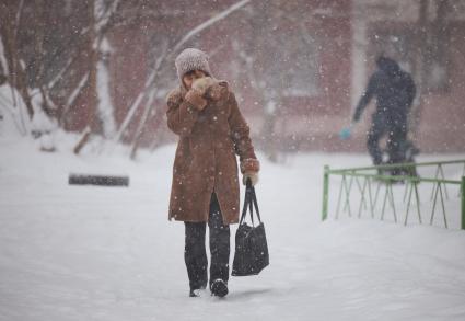 Сильный снегопад в Перми