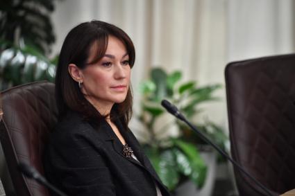 Ольга Васюкова в редакции `Комсомольской правды`.