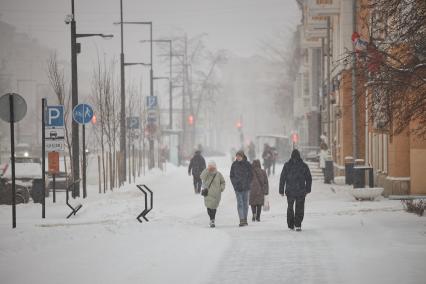 Снегопад в Перми