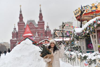 Снег в Москве