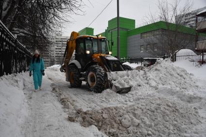 Последствия снегопада в Москве