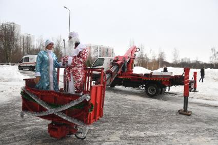 Десант Дедов Морозов в детской больнице имени Башляевой