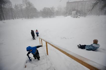 Снегопад в Екатеринбурге