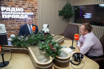 Алексей Фененко и Алексей Иванов на радиостанции `Комсомольская правда`