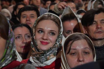 Рождественское богослужение в храме Христа Спасителя в Москве